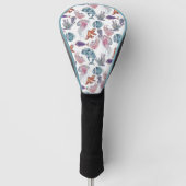 Design 2 van de Samenstelling van de Waterverf ond Golfheadcover (Voorkant)