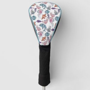 Design 2 van de Samenstelling van de Waterverf ond Golfheadcover