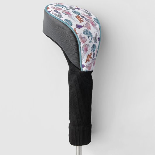 Design 2 van de Samenstelling van de Waterverf ond Golfheadcover (Schuin)