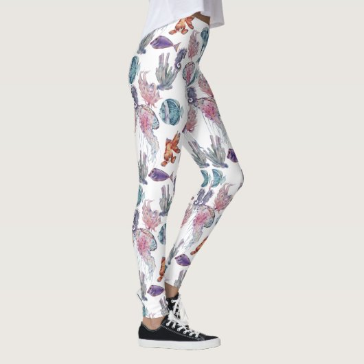 Design 2 van de Samenstelling van de Waterverf ond Leggings (Rechts)