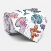 Design 2 van de Samenstelling van de Waterverf ond Stropdas (Opgerold)