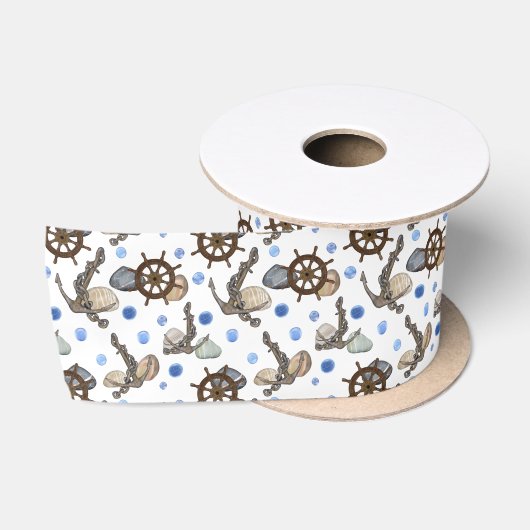 Design 35 van de Marine Life Series Satijnen Lint (Spoel)