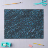 Design 3-weefselpapier uit de blauw- en Gold-leopa Tissuepapier (Craft)