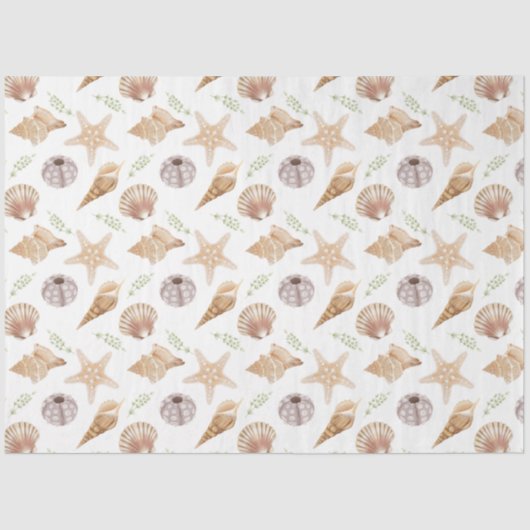 Design 3-weefselpapier voor de serie Marine Life S Tissuepapier (Voorkant)