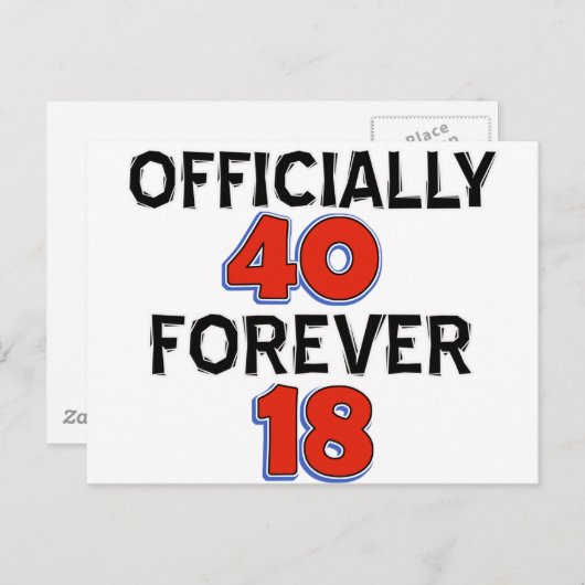 design 40-jarig bestaan briefkaart (Voorkant / Achterkant)