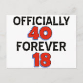 design 40-jarig bestaan briefkaart (Voorkant)