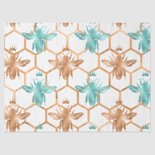 Design 48 van Woodland Bee Series Tissuepapier (Voorkant)