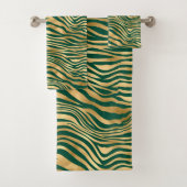 Design 4 uit de Emerald and Gold Safari-reeks Bad Handdoek (Insitu)