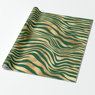 Design 4 uit de Emerald and Gold Safari-reeks Cadeaupapier
