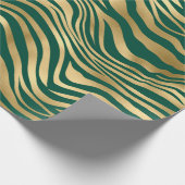 Design 4 uit de Emerald and Gold Safari-reeks Cadeaupapier (Hoek)