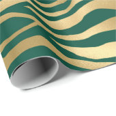 Design 4 uit de Emerald and Gold Safari-reeks Cadeaupapier (Rol Hoek)