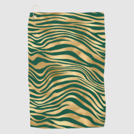 Design 4 uit de Emerald and Gold Safari-reeks Golfhanddoek