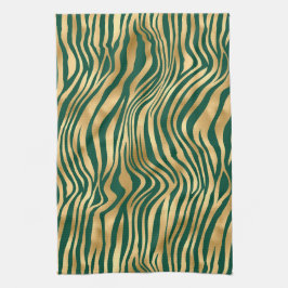 Design 4 uit de Emerald and Gold Safari-reeks Theedoek