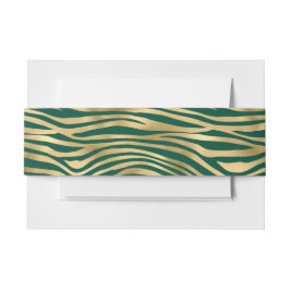 Design 4 uit de Emerald and Gold Safari-reeks Uitnodigingen Wikkel