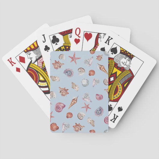 Design 4 van de Waterverf van de Samenstelling van Pokerkaarten (Achterkant)