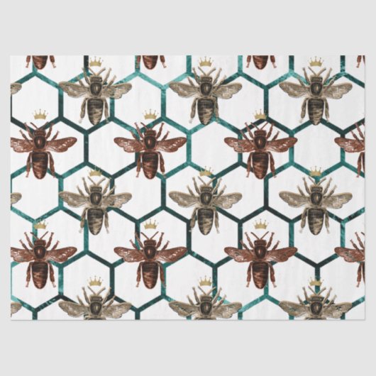 Design 59 van Woodland Bee Series Tissuepapier (Voorkant)