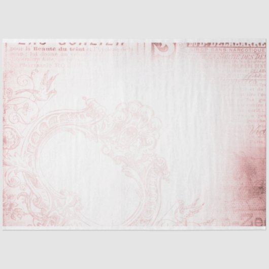 Design 5 van de Baby Girl-serie Tissuepapier (Voorkant)