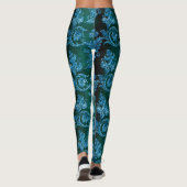 Design 5 van de Blauwe Velvet reeks Leggings (Achterkant)