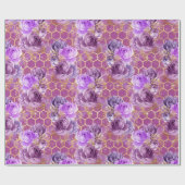 Design 6 van de Bee van de koningin Cadeaupapier (Vlak)