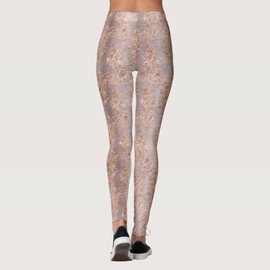 Design 6 van de Champagne Velvet reeks Leggings (Achterkant)
