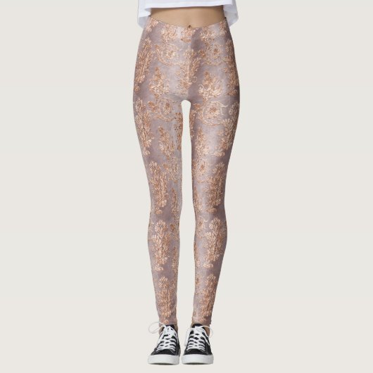 Design 6 van de Champagne Velvet reeks Leggings (Voorkant)