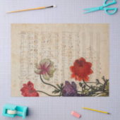 Design 7 van de Muziek en van de Reeks van Rozen Tissuepapier (Craft)