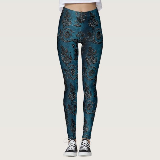 Design 7 van de Zwarte Velvet reeks Leggings (Voorkant)