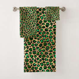 Design 8 uit de Emerald and Gold Safari-reeks Bad Handdoek
