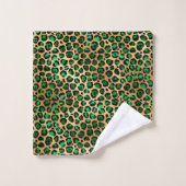 Design 8 uit de Emerald and Gold Safari-reeks Bad Handdoek (Wasdoekje)