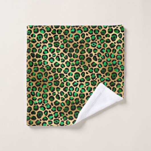 Design 8 uit de Emerald and Gold Safari-reeks Bad Handdoek (Wasdoekje)