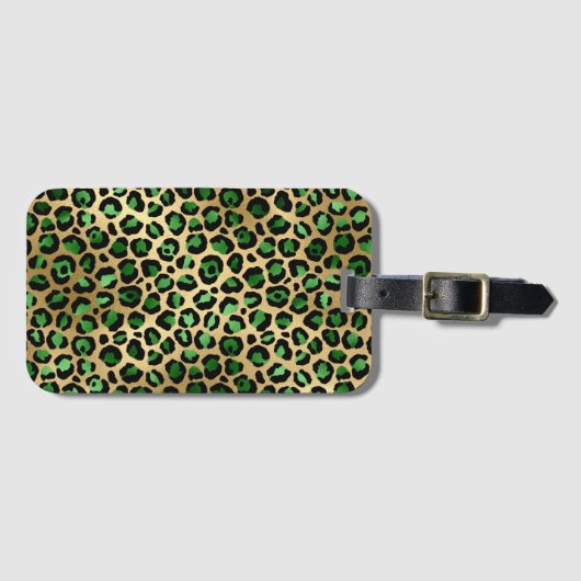 Design 8 uit de Emerald and Gold Safari-reeks Bagagelabel (Voorkant (horizontaal))