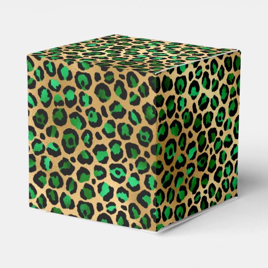 Design 8 uit de Emerald and Gold Safari-reeks Bedankdoosjes (Achterkant)