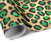 Design 8 uit de Emerald and Gold Safari-reeks Cadeaupapier (Rol Hoek)