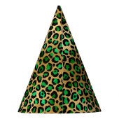 Design 8 uit de Emerald and Gold Safari-reeks Feesthoedjes (Achterkant)