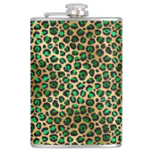 Design 8 uit de Emerald and Gold Safari-reeks Heupfles (Voorkant)