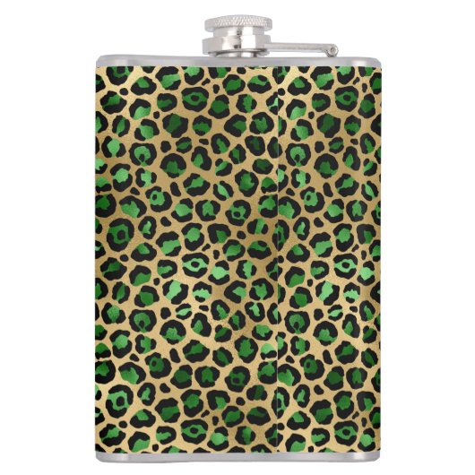 Design 8 uit de Emerald and Gold Safari-reeks Heupfles (Achterkant)