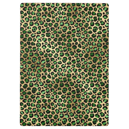 Design 8 uit de Emerald and Gold Safari-reeks Klembord (Achterkant)