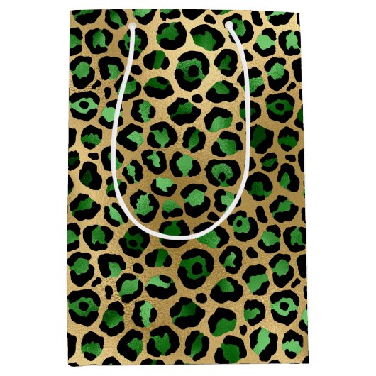 Design 8 uit de Emerald and Gold Safari-reeks Medium Cadeauzakje (Voorkant)