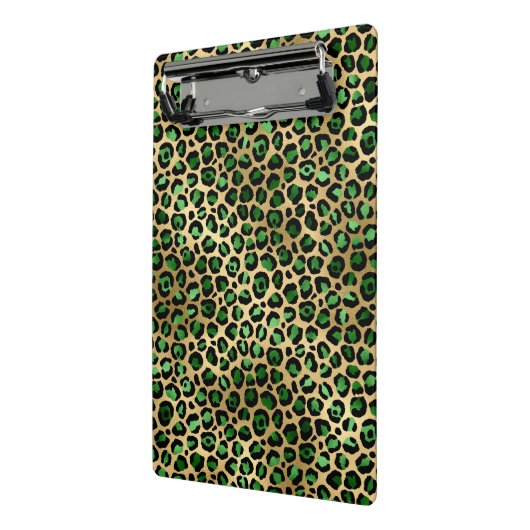 Design 8 uit de Emerald and Gold Safari-reeks Mini Klembord (Angled2)