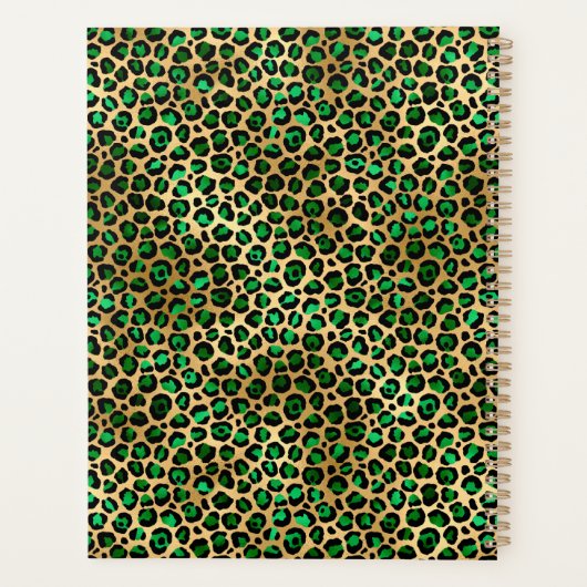 Design 8 uit de Emerald and Gold Safari-reeks Planner (Achterkant)