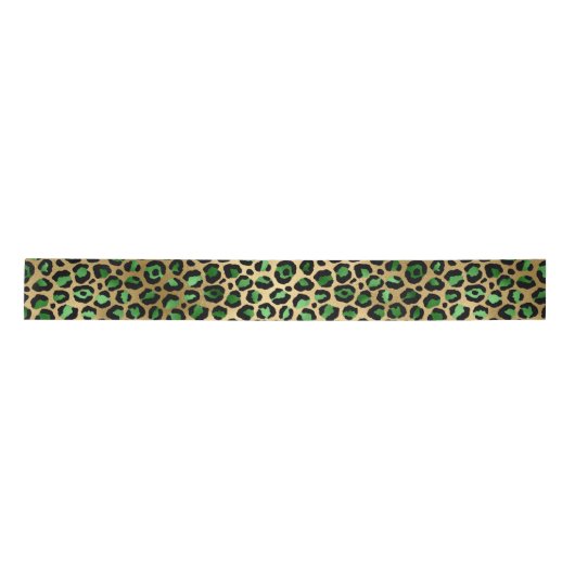 Design 8 uit de Emerald and Gold Safari-reeks Satijnen Lint (Voorkant)