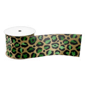 Design 8 uit de Emerald and Gold Safari-reeks Satijnen Lint (Spoel)