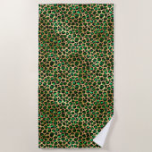 Design 8 uit de Emerald and Gold Safari-reeks Strandlaken (Voorkant)