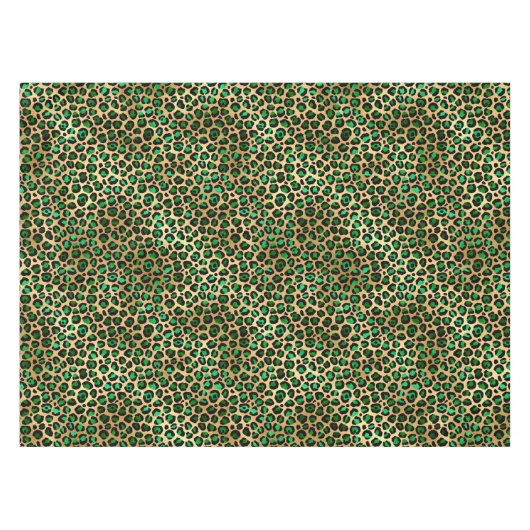 Design 8 uit de Emerald and Gold Safari-reeks Tafelkleed (Voorkant (Horizontaal))