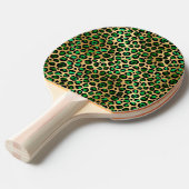 Design 8 uit de Emerald and Gold Safari-reeks Tafeltennisbatje (Voorkant Gekanteld)