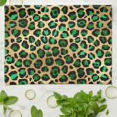 Design 8 uit de Emerald and Gold Safari-reeks Theedoek (Gevouwen)