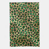 Design 8 uit de Emerald and Gold Safari-reeks Theedoek (Verticaal)