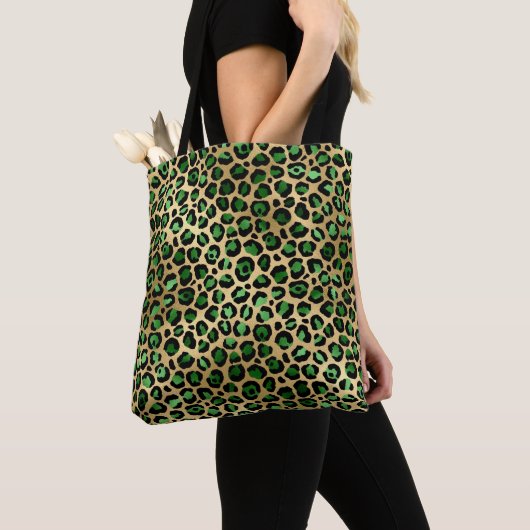 Design 8 uit de Emerald and Gold Safari-reeks Tote Bag (Dichtbij)