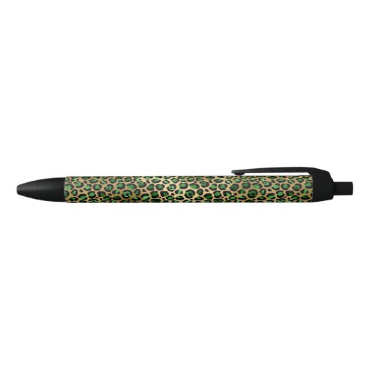 Design 8 uit de Emerald and Gold Safari-reeks Zwarte Inkt Pen (Bovenkant)
