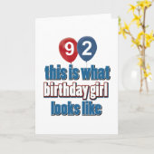 design 92 jaar kaart (Gele Bloem)